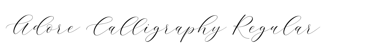 Adore Calligraphy Regular